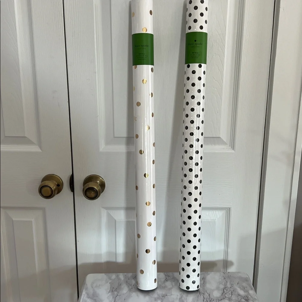 NEW Kate Spade New York Wrapping Paper Rolls - 2 Pack